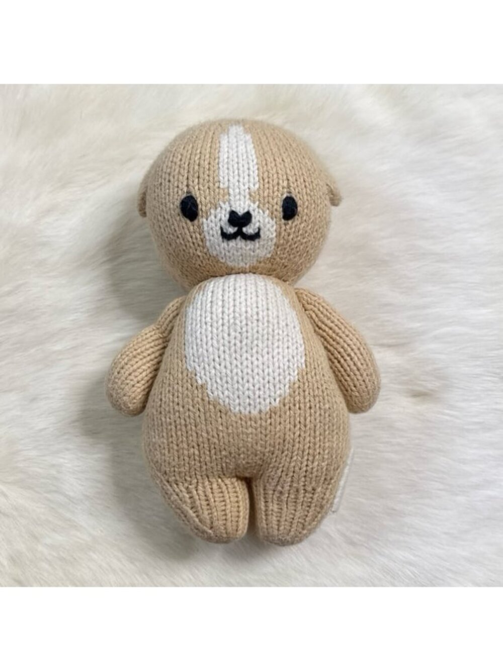 Cuddle + Kind Baby Puppy Knit Plush Lovey 7"